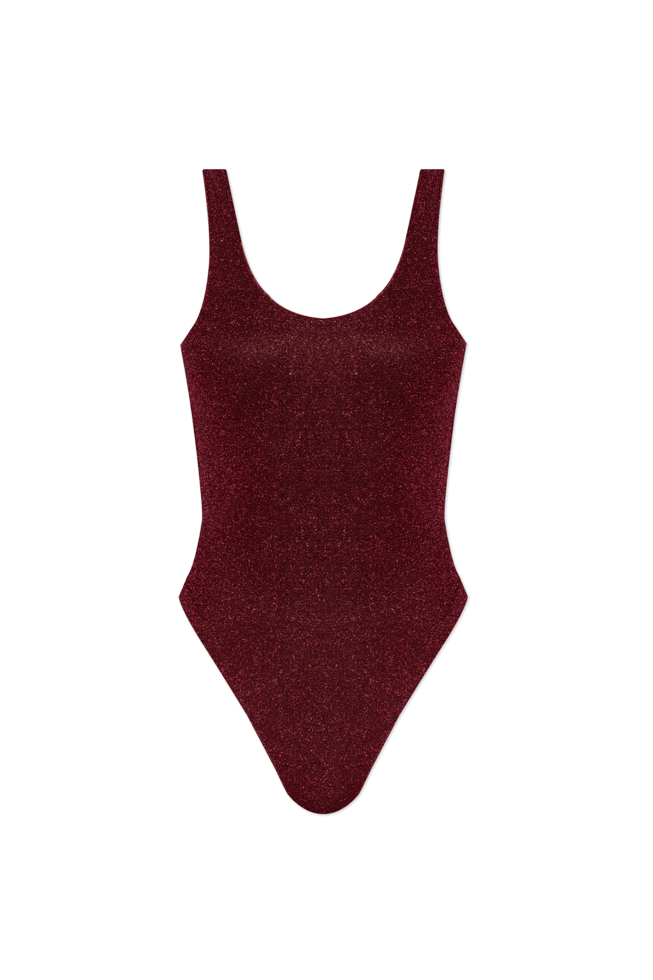 ワンピース水着 OSEREE Woman Swimsuit Wine FIS250 MERLOT RED Dark red lurex beachwear OSEREE FIS250 MERLOT-RED - Gianni